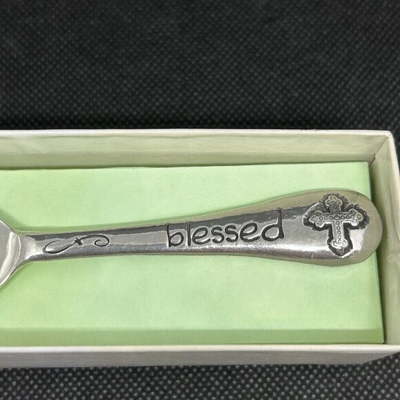New in package Whipped Cream "Blessed" baby spoon - Picture 2 of 4